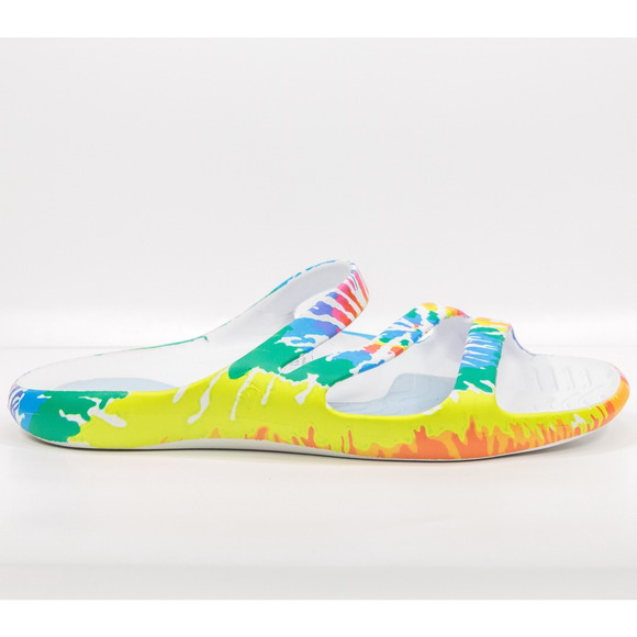 CHEEKS By Tony Little Rainbow Slide Health Sandals Gel Comfort Water Friendly 12 - Picture 3 of 8